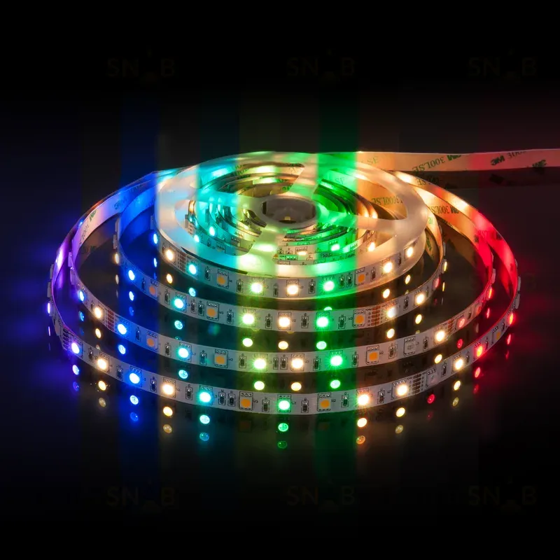 Светодиодная лента Elektrostandard 24V 14,4W 60Led 5050+5050 IP20 MIX RGB/теплый белый, 5м 4690389172250 4690389172250