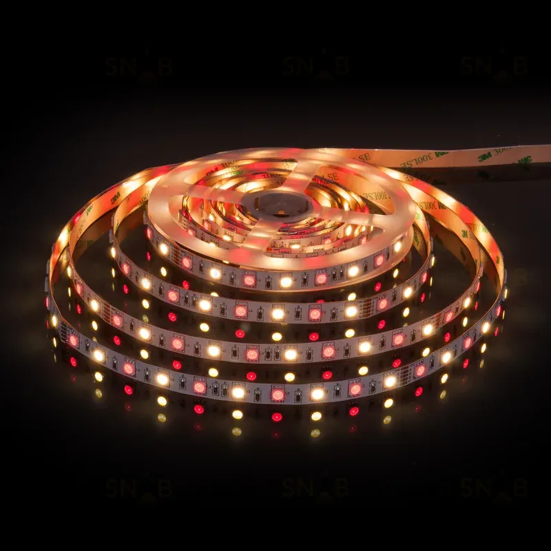 Светодиодная лента Elektrostandard 24V 14,4W 60Led 5050+5050 IP20 MIX RGB/теплый белый, 5м 4690389172250 4690389172250