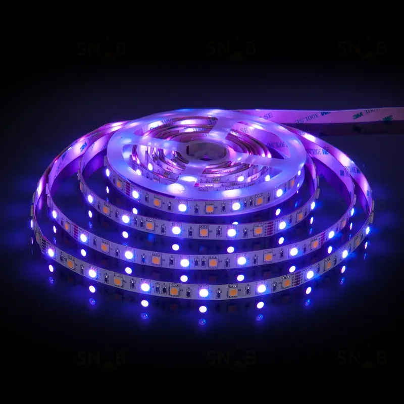 Светодиодная лента Elektrostandard 24V 14,4W 60Led 5050+5050 IP20 MIX RGB/теплый белый, 5м 4690389172250 4690389172250