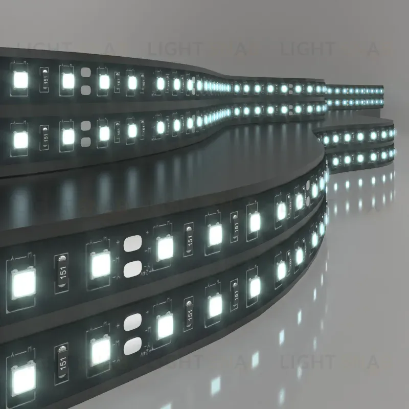 Светодиодная лента Elektrostandard 24V 14,4W 60Led 5050 IP20 холодный белый, Black, 5м 4690389172205 4690389172205