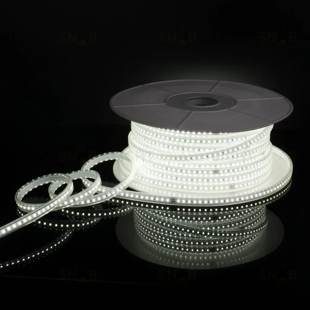 Светодиодная лента Elektrostandard 220V 14,4W 120Led 2835 IP65 6500 холодный белый, 50 м 4690389170973 a053640 4690389170973