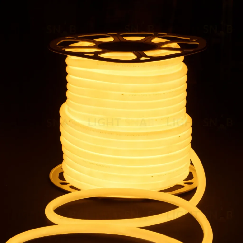 Светодиодный гибкий неон Elektrostandard 220V 9,6W 144Led 2835 IP67 круглый теплый белый, 50 м 4690389167485 4690389167485
