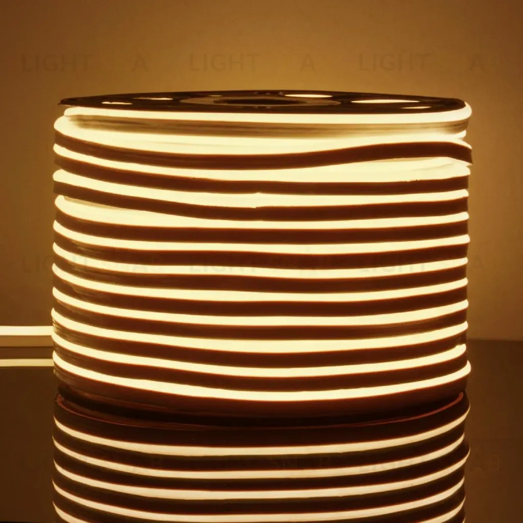 Светодиодный гибкий неон Elektrostandard 220V 9,6W 120Led 2835 IP67 односторонний теплый белый, 50 м 4690389167355 4690389167355
