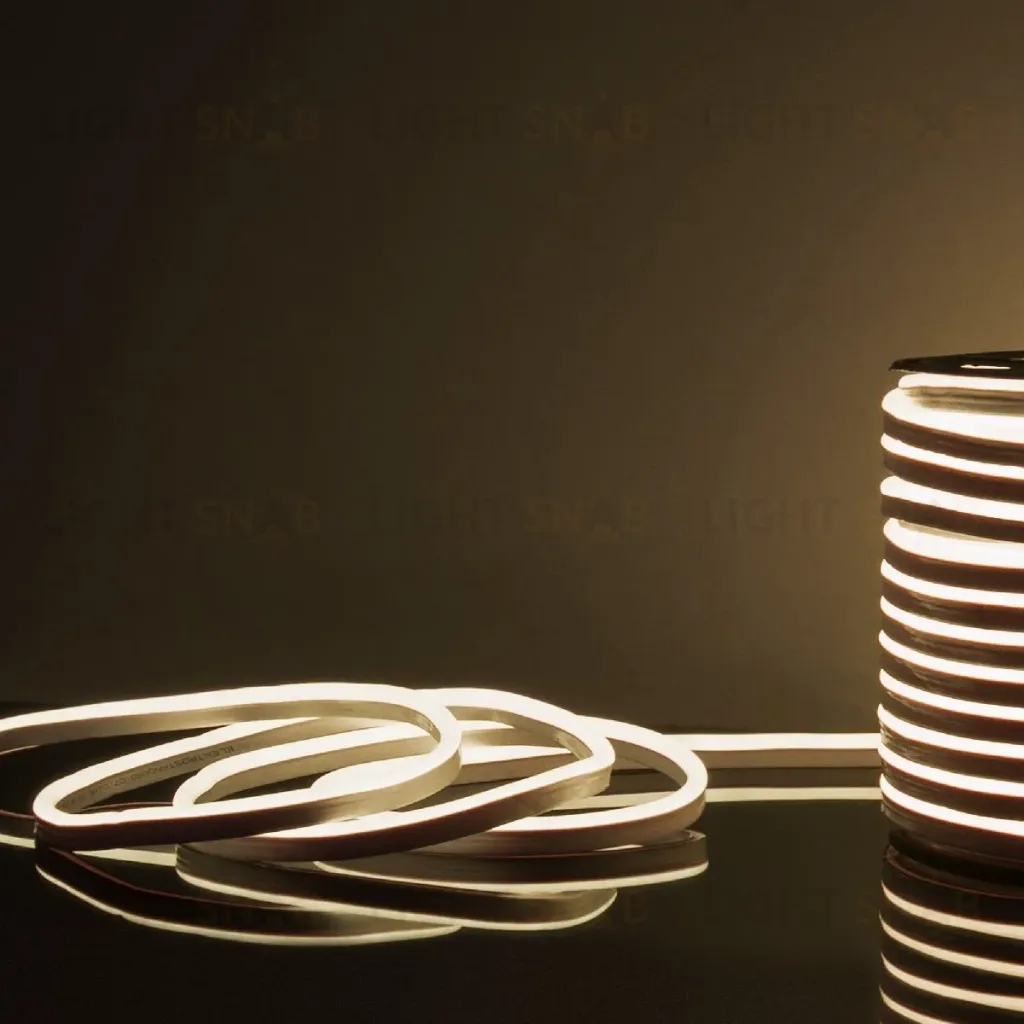 Светодиодный гибкий неон Elektrostandard 220V 9,6W 120Led 2835 IP67 односторонний дневной белый, 50 м 4690389167454 a052994 4690389167454