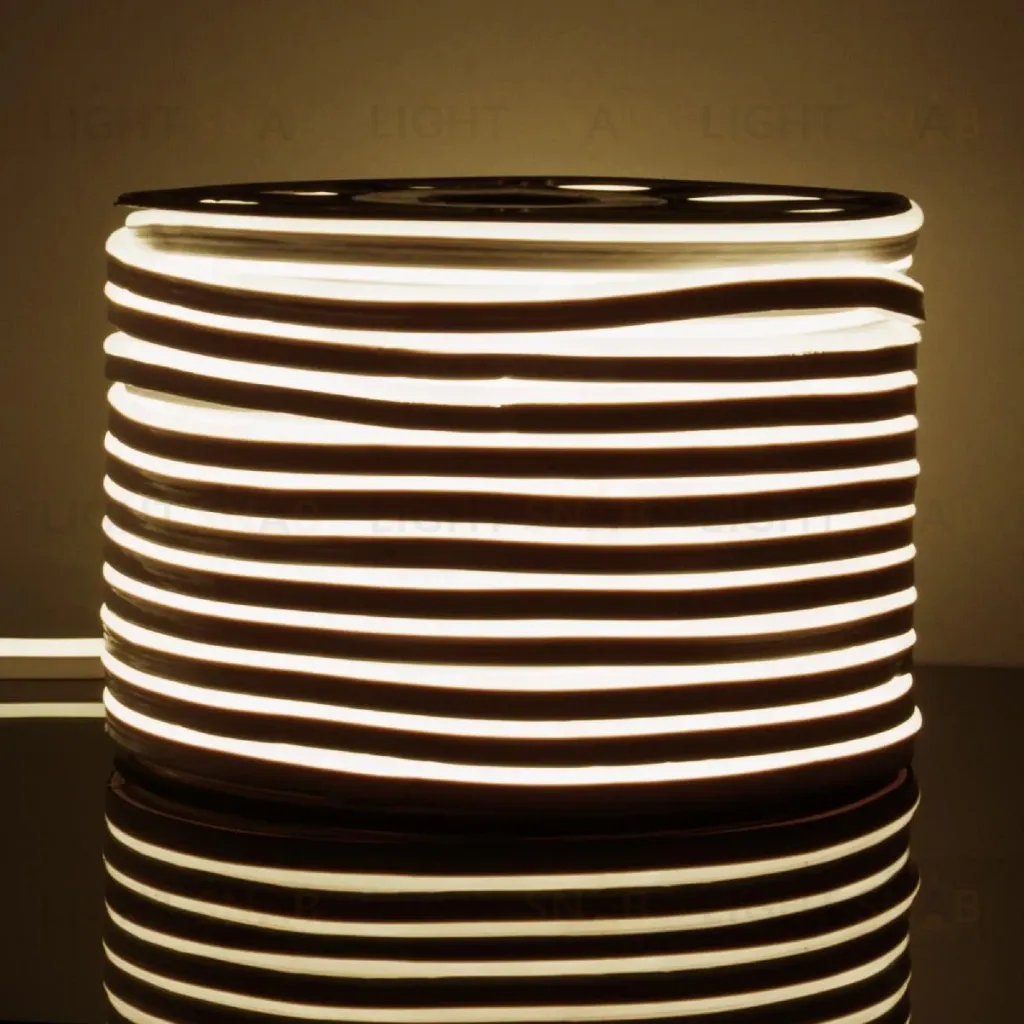 Светодиодный гибкий неон Elektrostandard 220V 9,6W 120Led 2835 IP67 односторонний дневной белый, 50 м 4690389167454 a052994 4690389167454