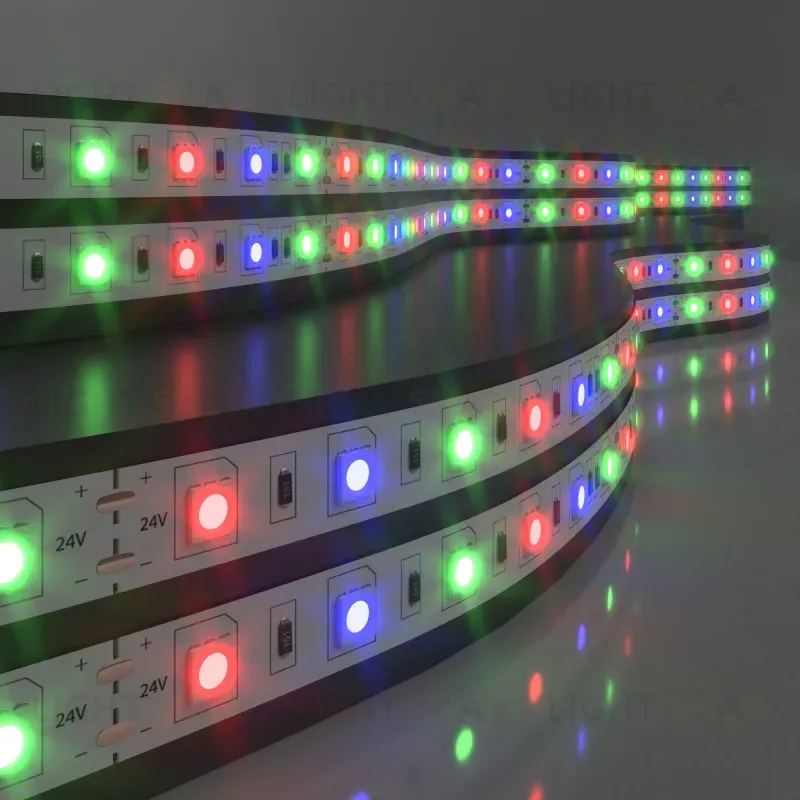 Светодиодная лента Elektrostandard 24V 14,4W 60Led 5050 IP20 RGB, 5м 4690389167713 4690389167713