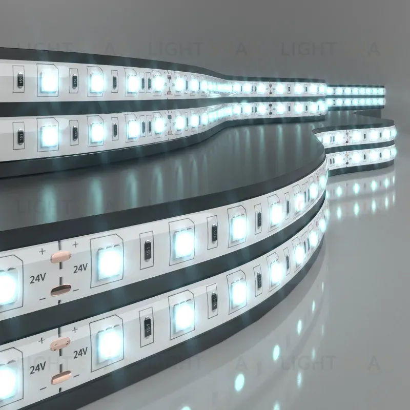 Светодиодная лента Elektrostandard 24V 14,4W 60Led 5050 IP65 холодный белый, 5м 4690389167751 4690389167751
