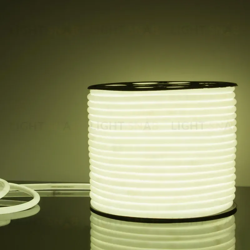 Светодиодный гибкий неон Elektrostandard 220V 9,6W 144Led 2835 IP67 круглый холодный белый, 50 м 4690389134692 4690389134692