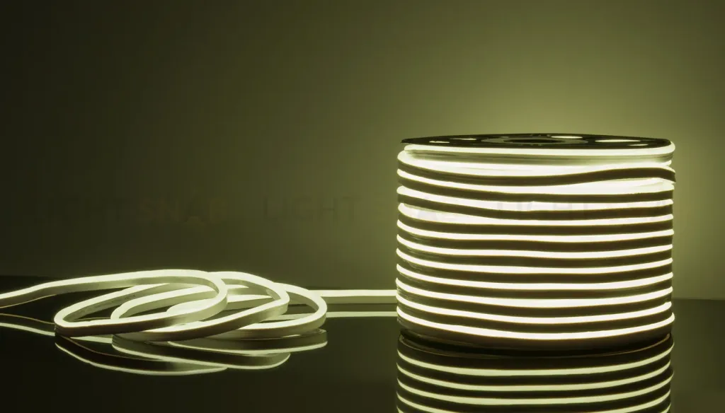 Светодиодный гибкий неон Elektrostandard 220V 9,6W 120Led 2835 IP67 односторонний холодный белый, 50 м 4690389121456 4690389121456