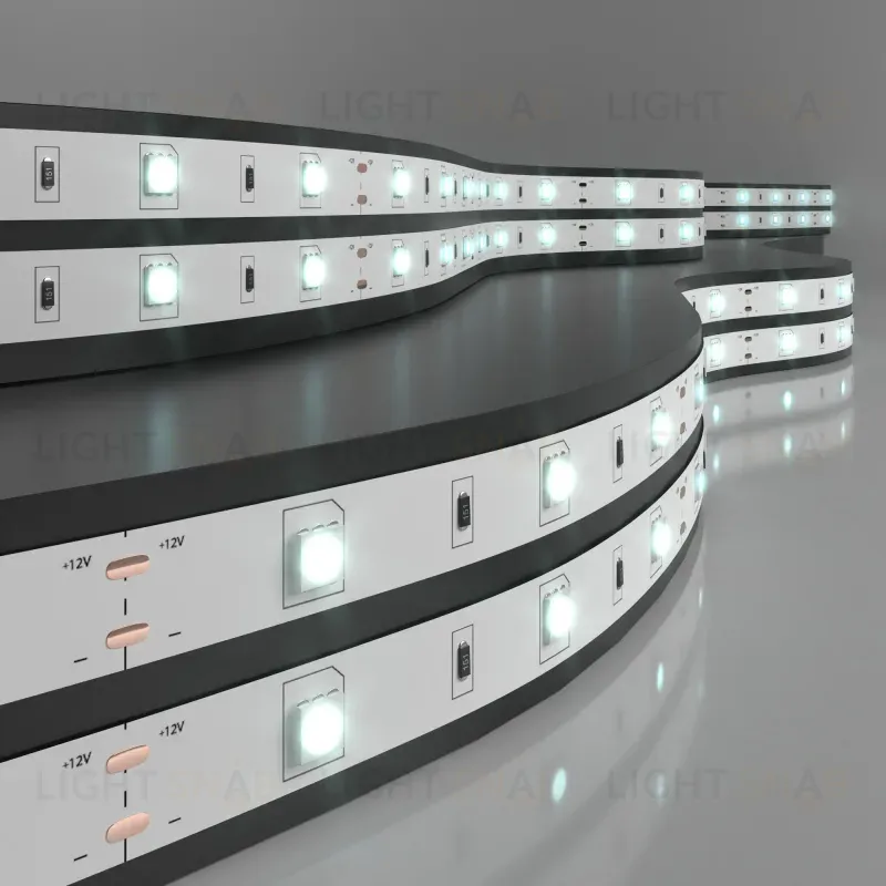 Светодиодная лента Elektrostandard 12V 7,2W 30Led 5050 IP20 холодный белый, 5м 4690389040153 4690389040153