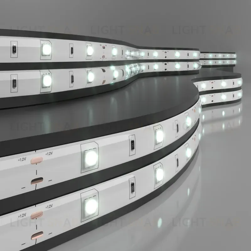 Светодиодная лента Elektrostandard 12V 7,2W 30Led 5050 IP65 холодный белый, 5м 4690389038440 4690389038440