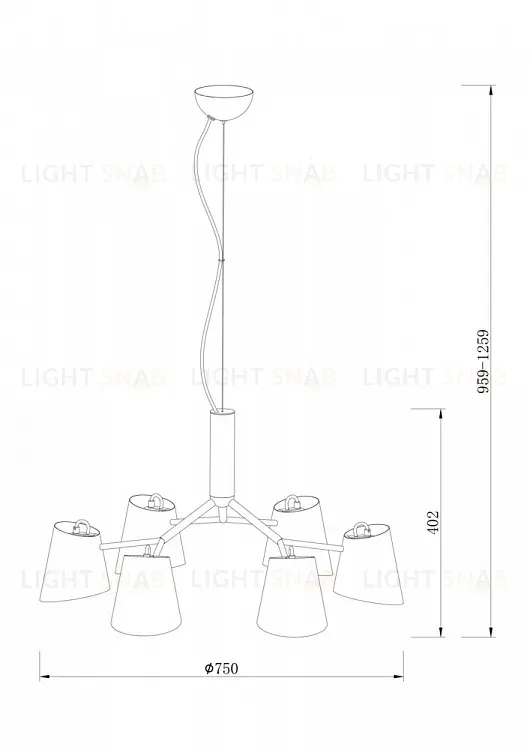 Подвесная люстра Freya Nordic FR5127PL-06B FR5127PL-06B