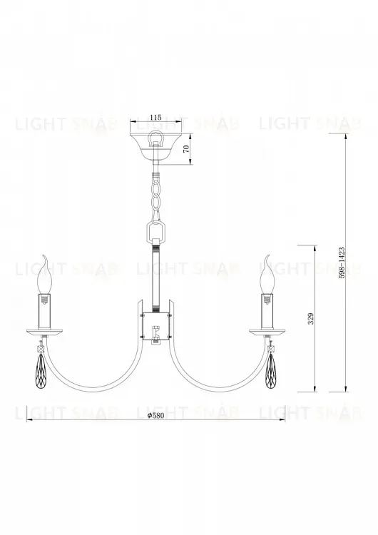 Подвесная люстра Freya Forte FR1006PL-06N FR1006PL-06N