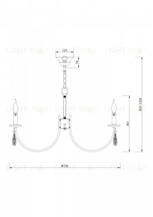 Подвесная люстра Freya Forte FR1006PL-08N FR1006PL-08N