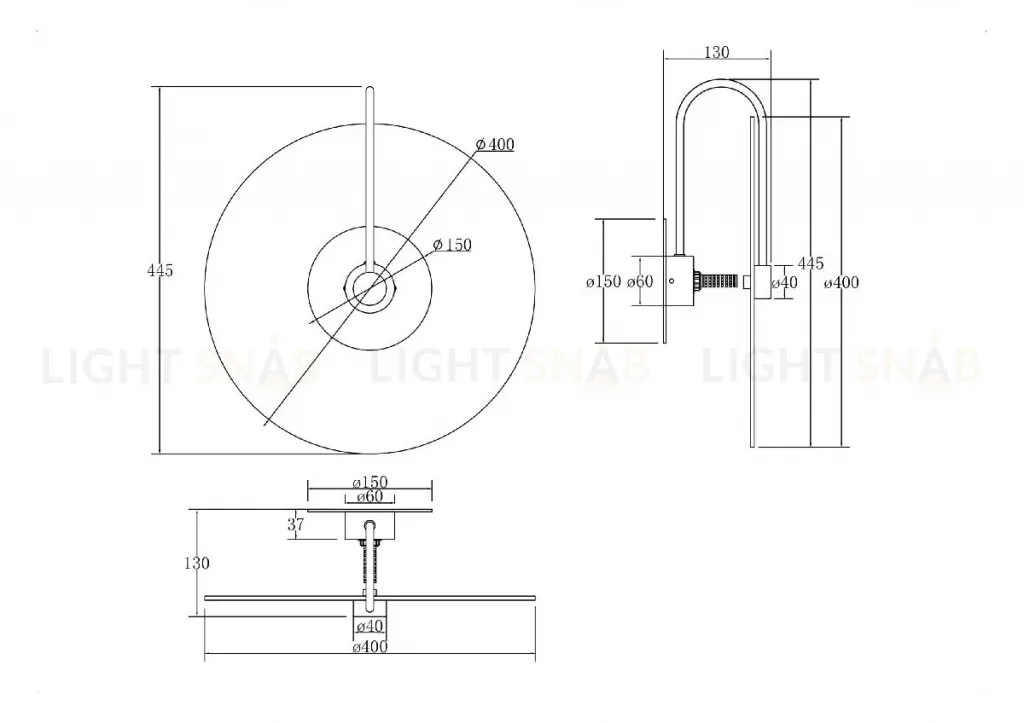 Настенный светильник Maytoni Mare MOD305WL-01CH MOD305WL-01CH
