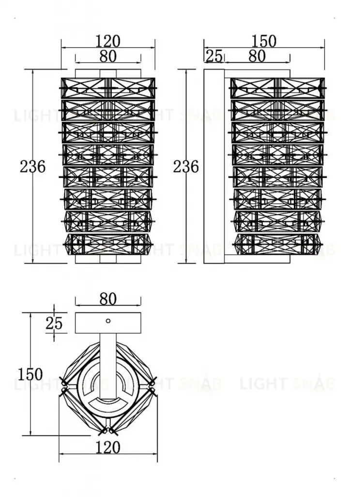 Настенный светильник Maytoni Coil MOD124WL-L6CH3K MOD124WL-L6CH3K