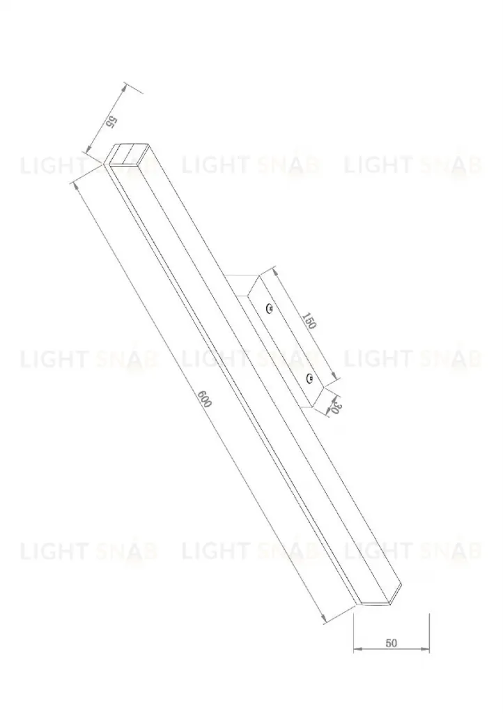 Подсветка для зеркал Maytoni Fichte MIR012WL-L14B4K MIR012WL-L14B4K