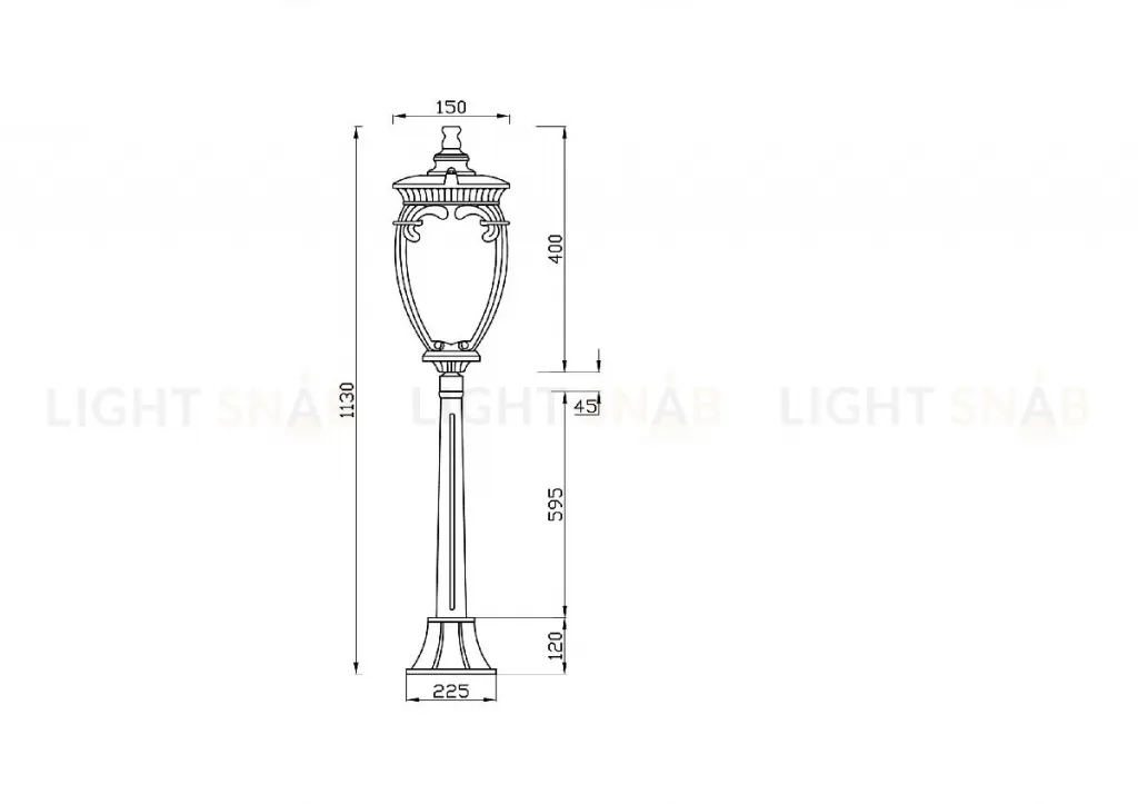 Ландшафтный светильник Maytoni Fleur O414FL-01GB1 O414FL-01GB1