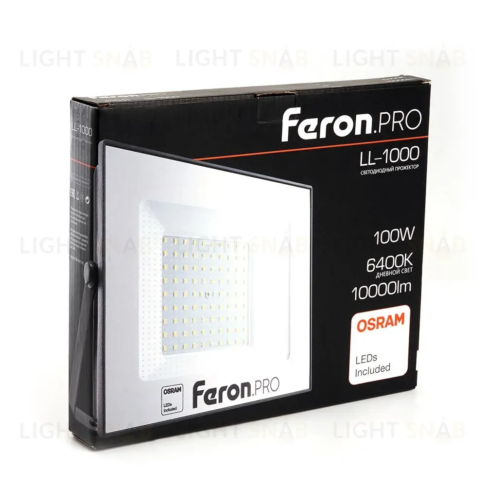 Светодиодный прожектор Feron LL-1000 100W 6400K 41541 41541