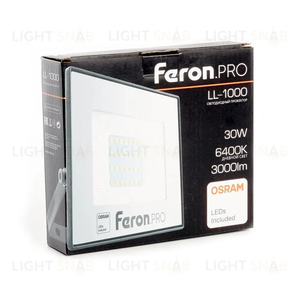 Светодиодный прожектор Feron LL-1000 30W 6400K 41539 41539
