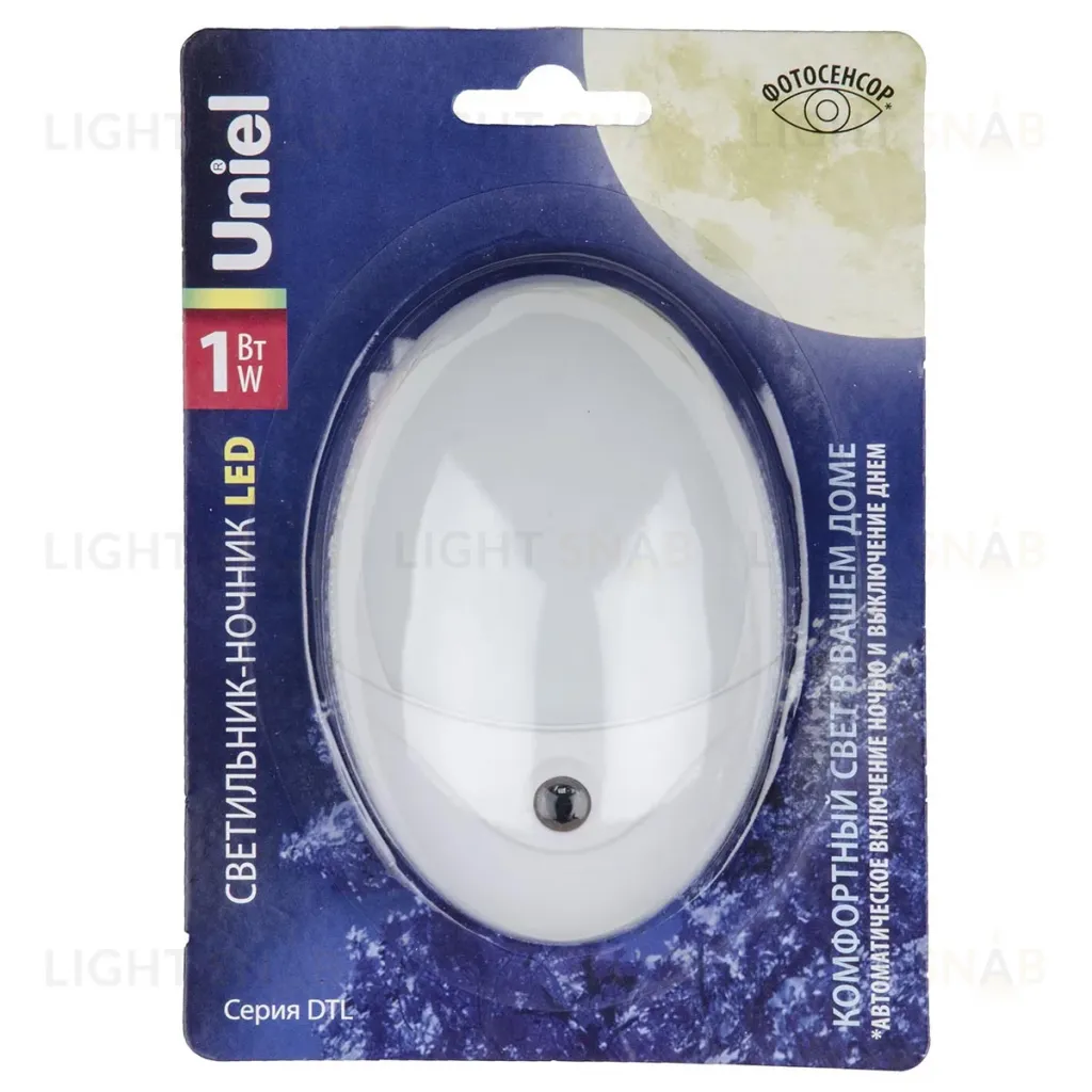 Светильник-ночник Uniel DTL-317 Овал/White/Sensor UL-00007055 DTL-317 Овал/White/Sensor