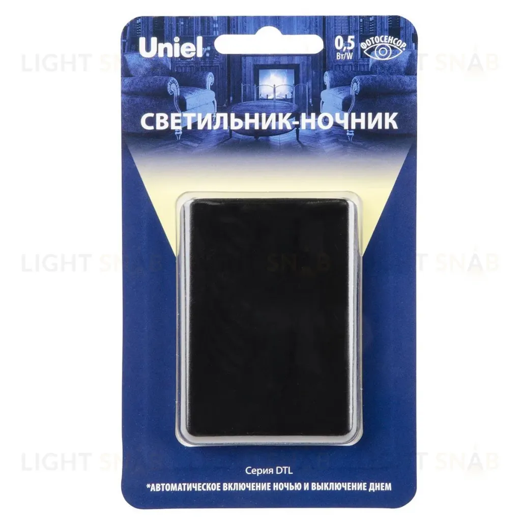 Светильник-ночник Uniel DTL-320 Прямоугольник/Black/Sensor UL-00007222 DTL-320 Прямоугольник/Black/Sensor