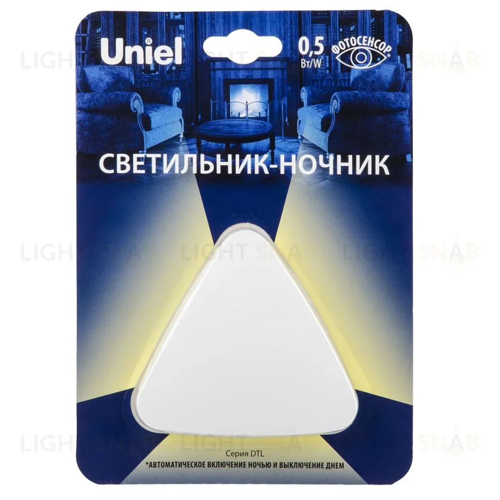 Светильник-ночник Uniel DTL-320 Треугольник/White/Sensor UL-00007223 DTL-320 Треугольник/White/Sensor