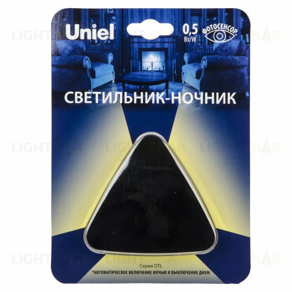 Светильник-ночник Uniel DTL-320 Треугольник/Black/Sensor UL-00007224 DTL-320 Треугольник/Black/Sensor
