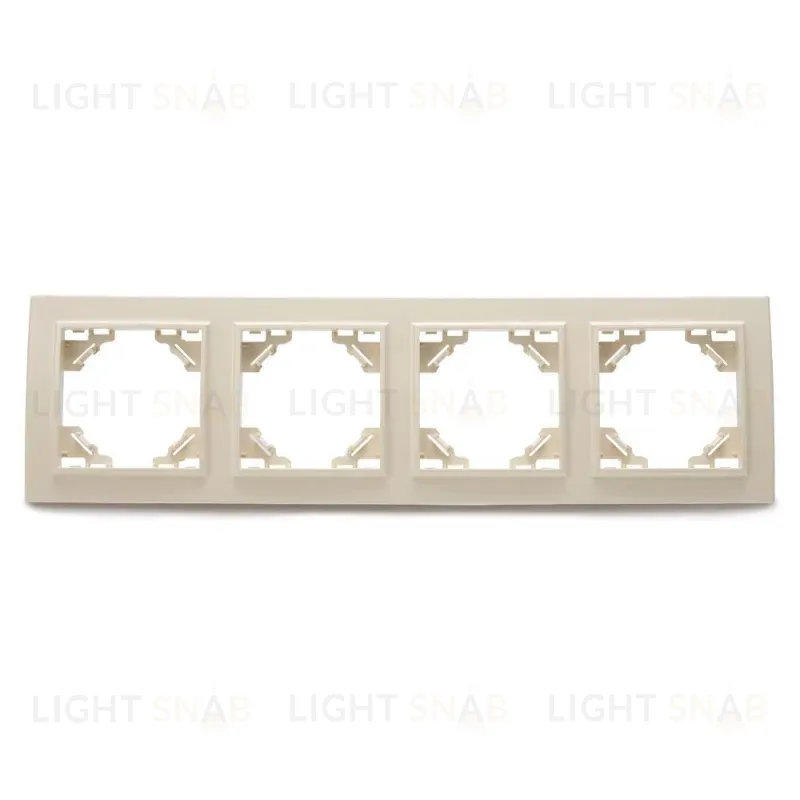 Рамка 4-местная горизонтальная Stekker PFR00-9004-02 39243 39243