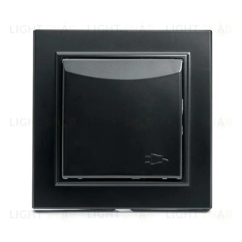 Розетка 1-местная с крышкой Stekker PST16-9012-03 с защитной шторкой 39481 39481