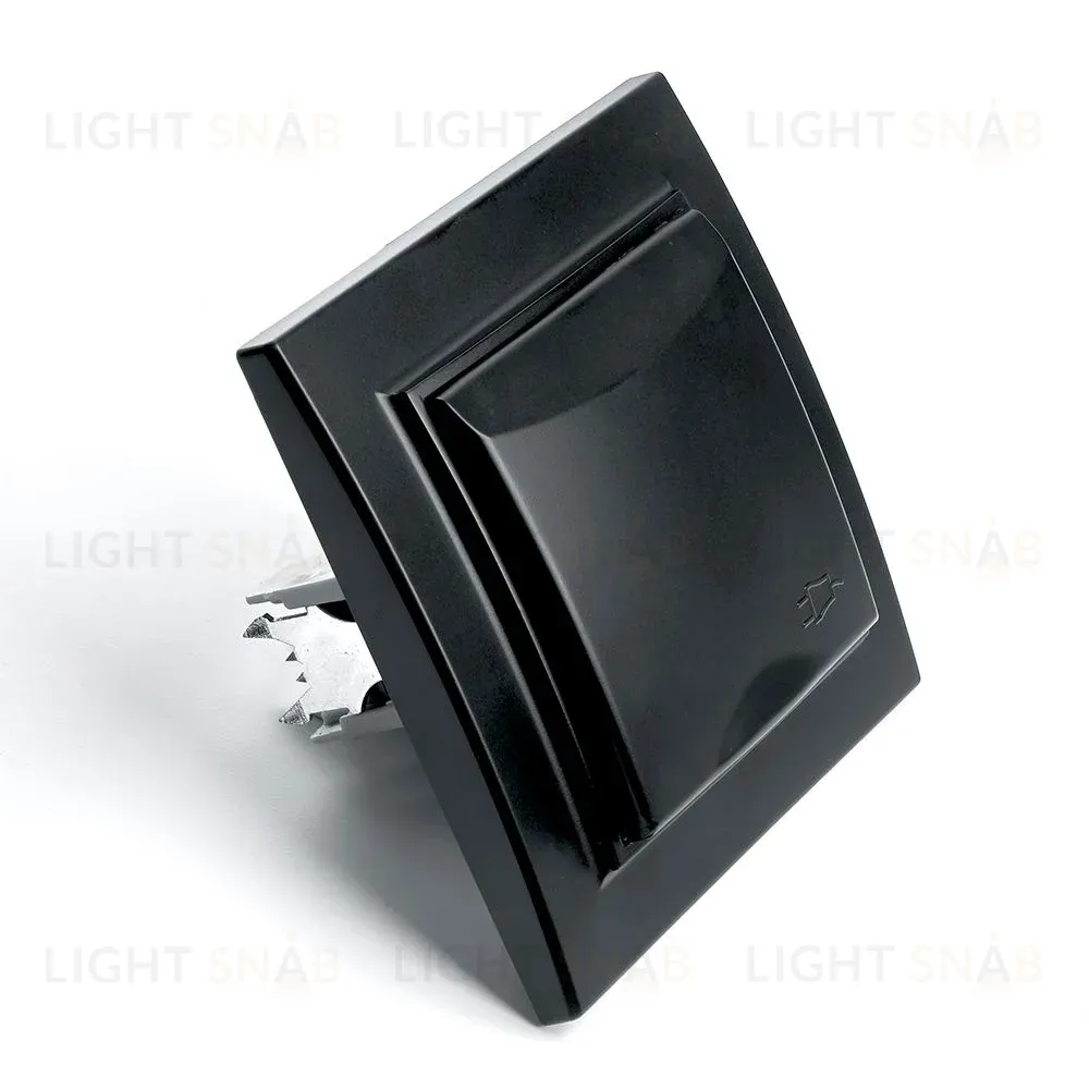 Розетка 1-местная с крышкой Stekker PST16-9012-03 с защитной шторкой 39481 39481