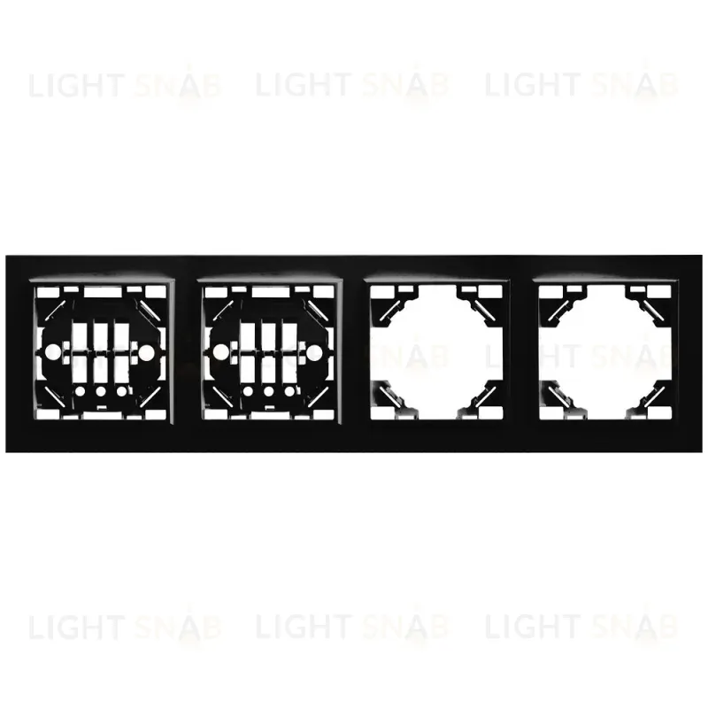 Рамка 4-местная горизонтальная Stekker PFR00-9004-03 39485 39485