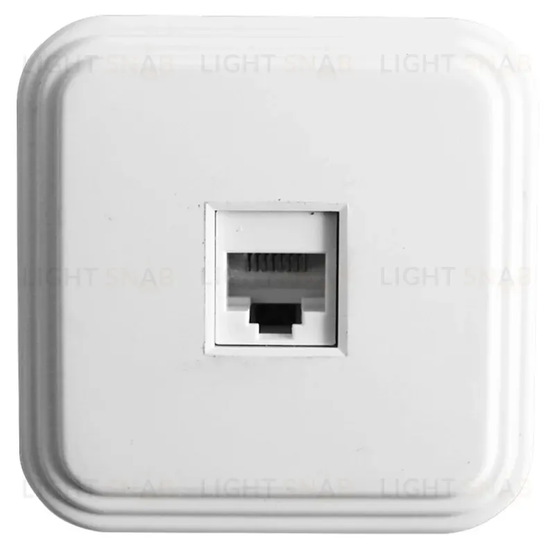 Розетка компьютерная 1-местная Stekker PST00-21-20 (РК8-01) RJ-45 IP20 белый 39706 39706