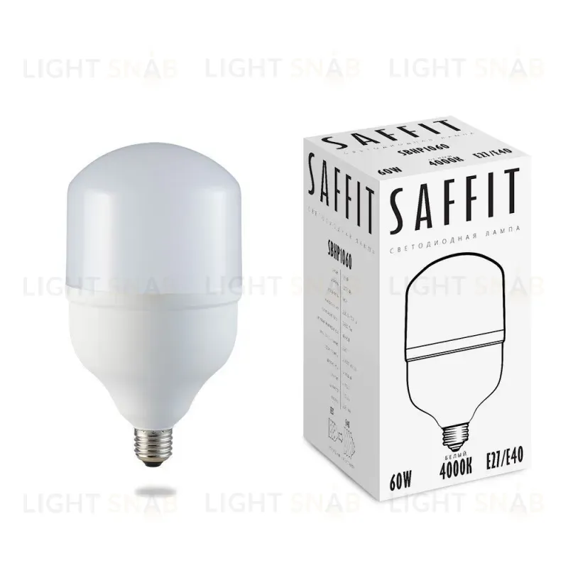 Лампа светодиодная Saffit SBHP1060 E27-E40 60W 4000K 55096 55096