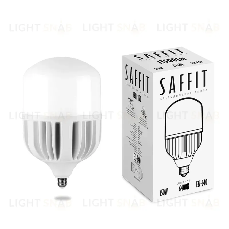 Лампа светодиодная Saffit SBHP1150 E27-E40 150W 6400K 55144 55144
