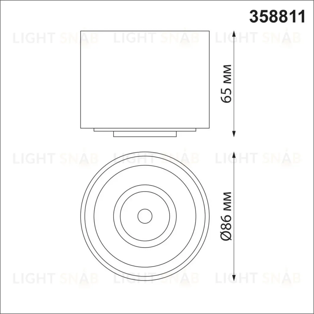 Накладной светильник Novotech Gesso 358811 358811
