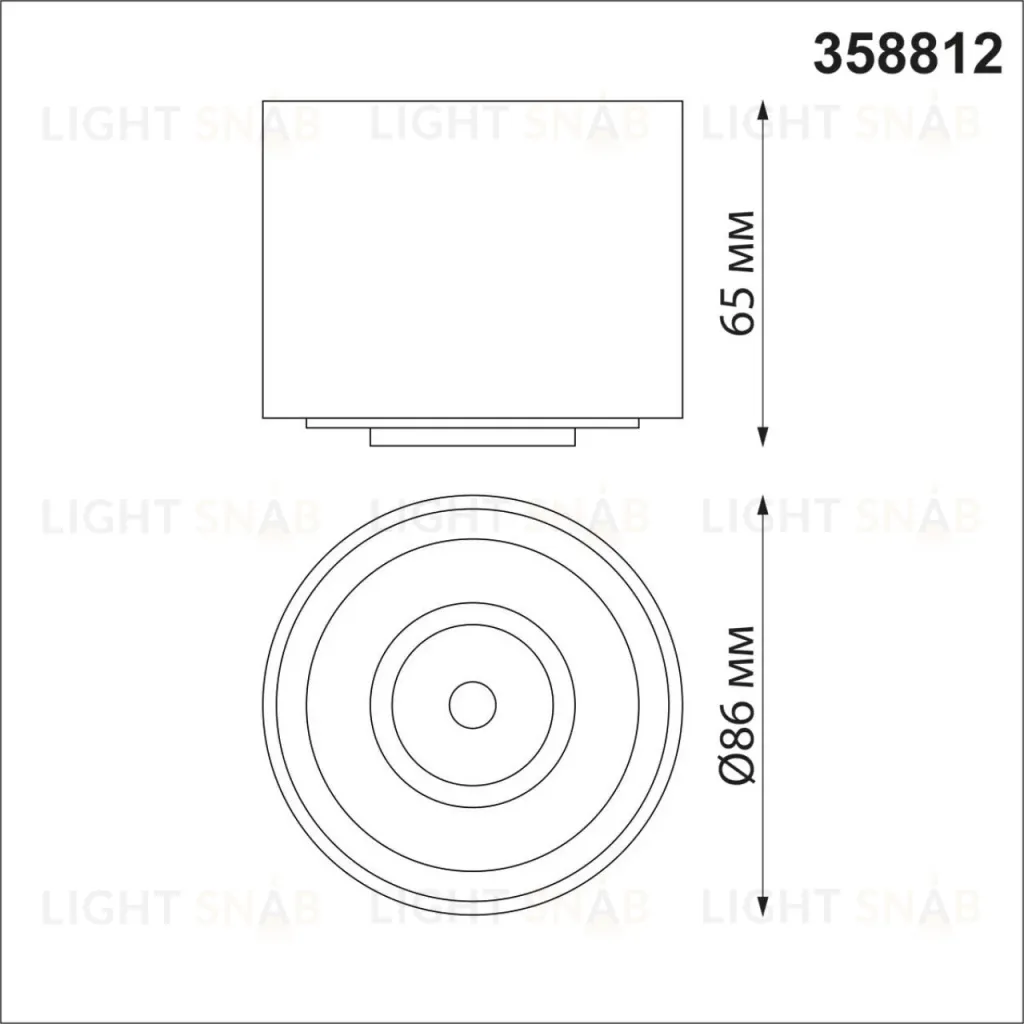 Накладной светильник Novotech Gesso 358812 358812