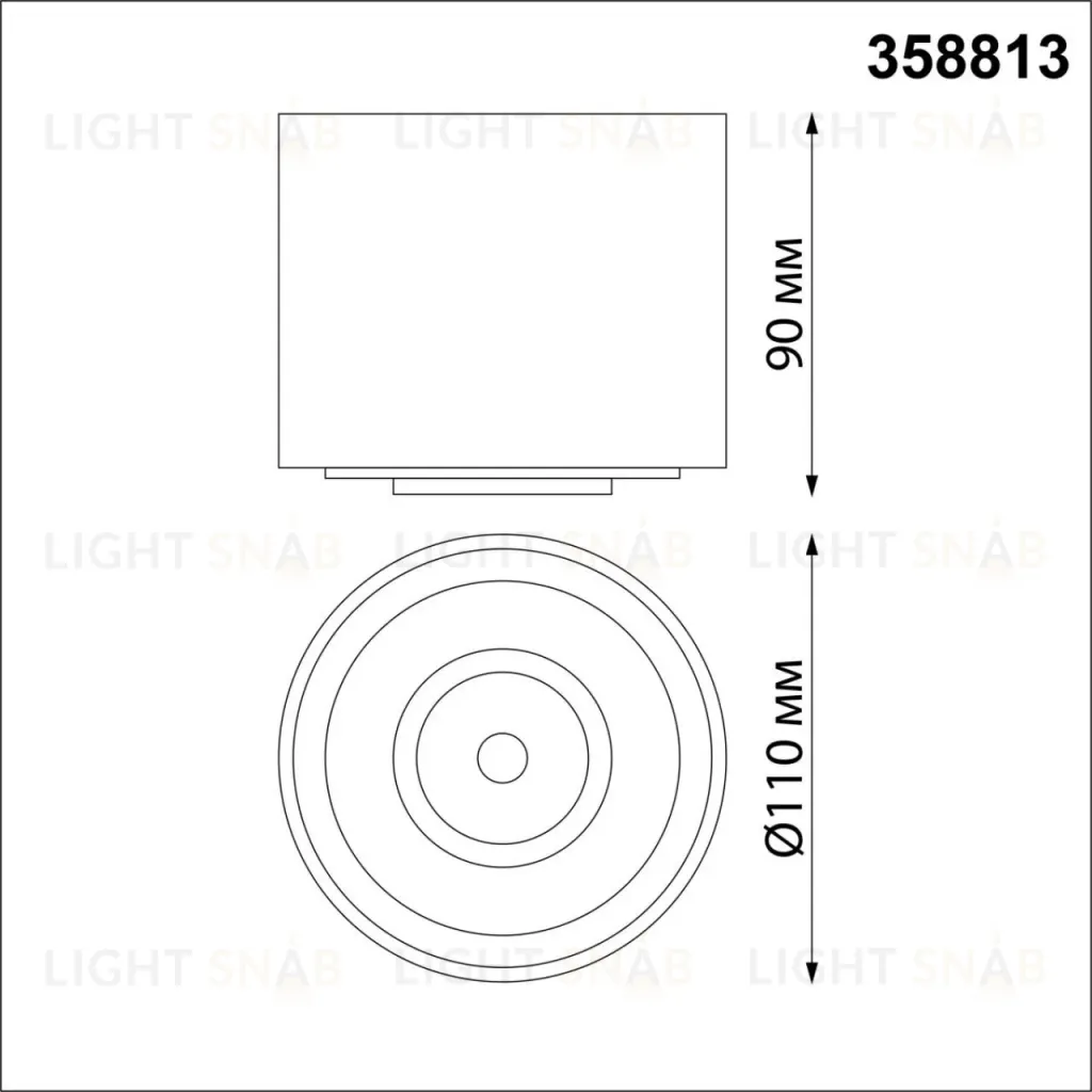 Накладной светильник Novotech Gesso 358813 358813