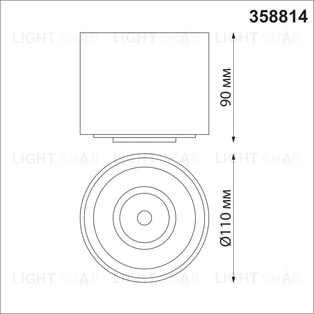 Накладной светильник Novotech Gesso 358814 358814