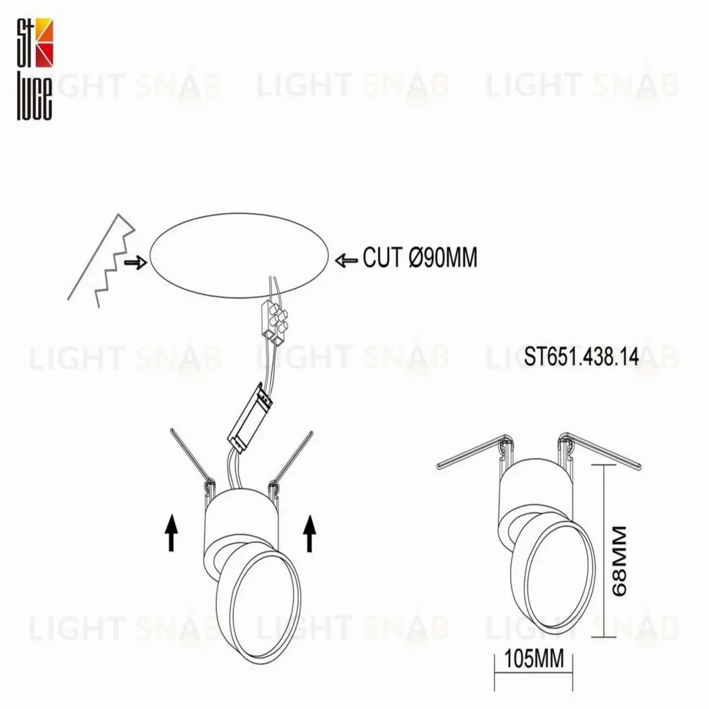 Встраиваемый светильник ST Luce ST651 ST651.438.14 ST651.438.14