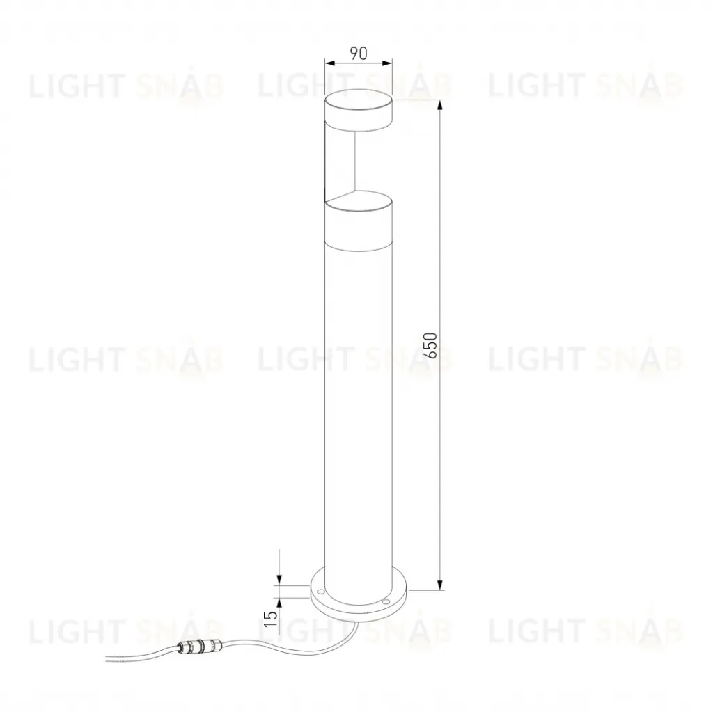 Ландшафтный светильник Elektrostandard Nimbus 35126/F черный 4690389175053 4690389175053