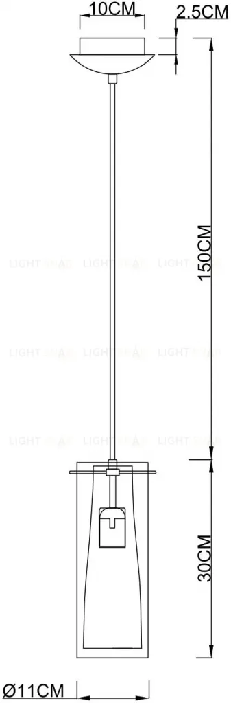 Подвесной светильник Arte Lamp Aries A8983SP-1PB A8983SP-1PB