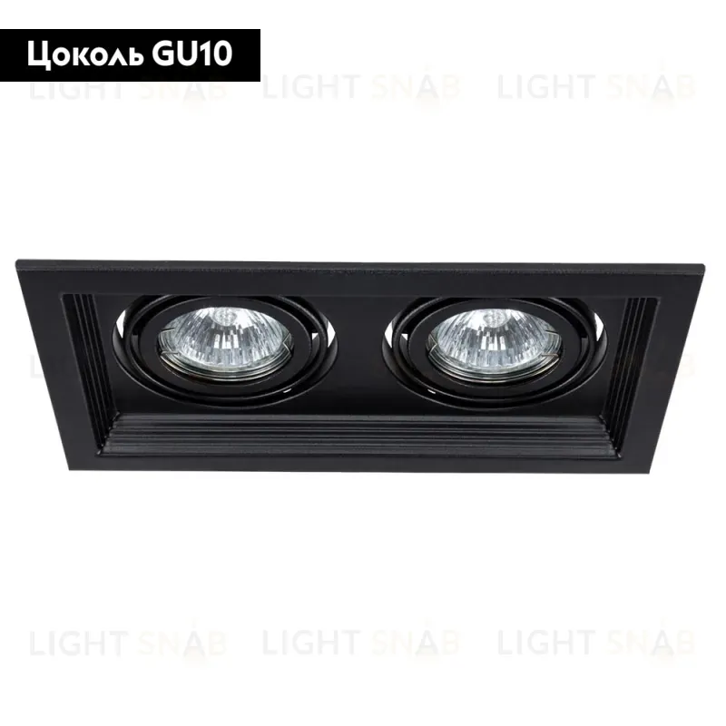 Встраиваемый светильник Arte Lamp Canis A6661PL-2BK A6661PL-2BK