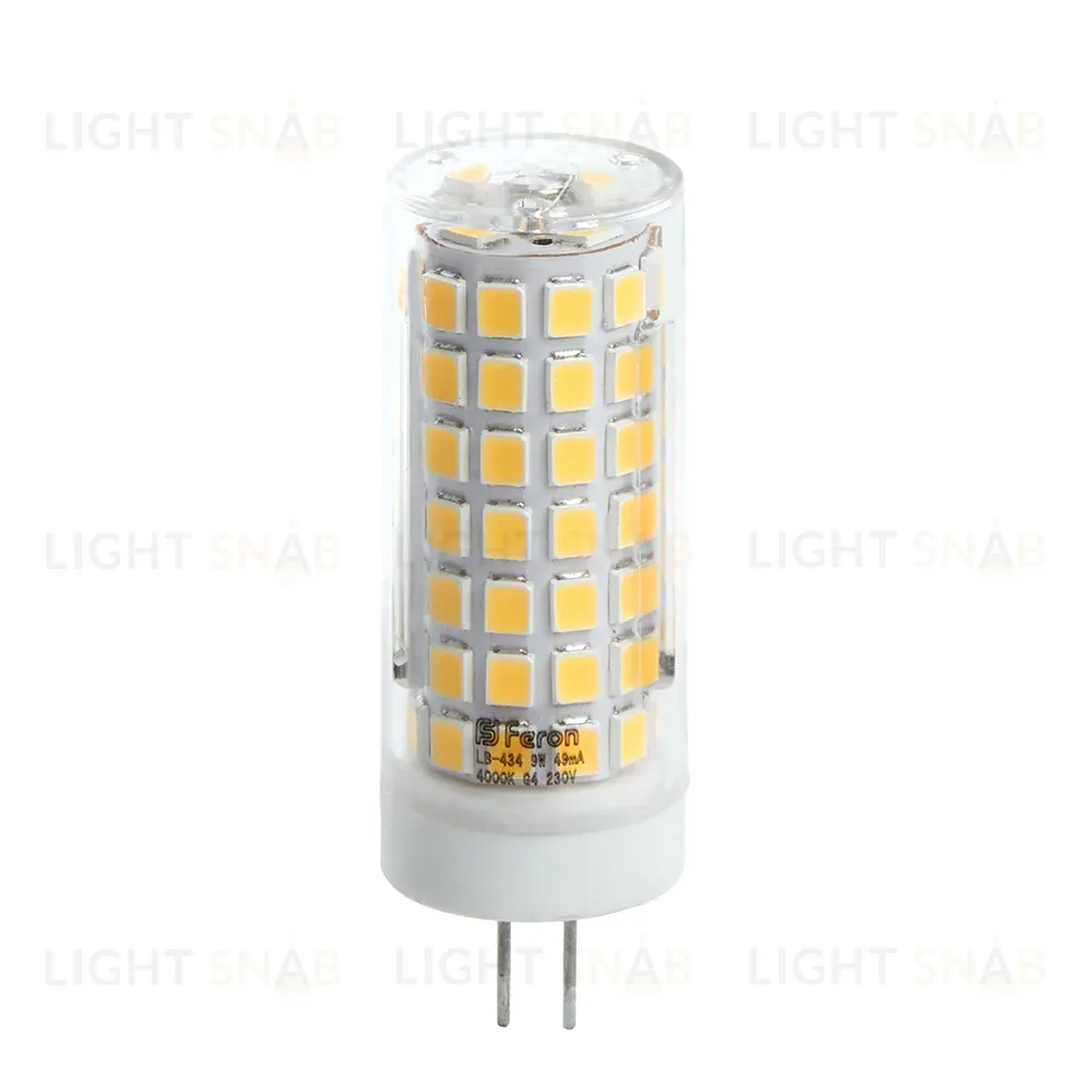 Лампа светодиодная Feron G4 9W 2700K капсульная LB-434 38143 38143