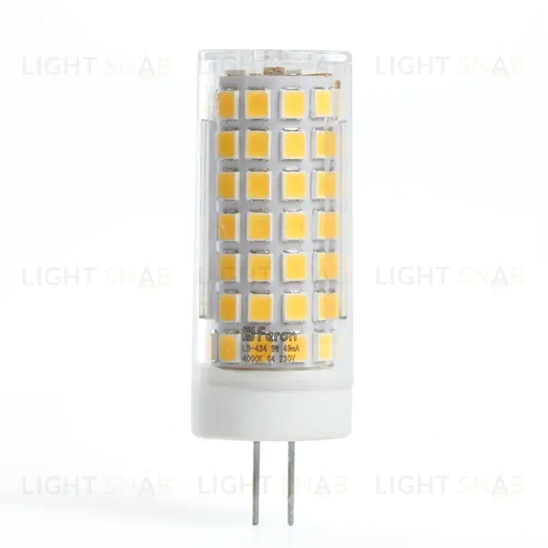 Лампа светодиодная Feron G4 9W 6400K капсульная LB-434 38145 38145