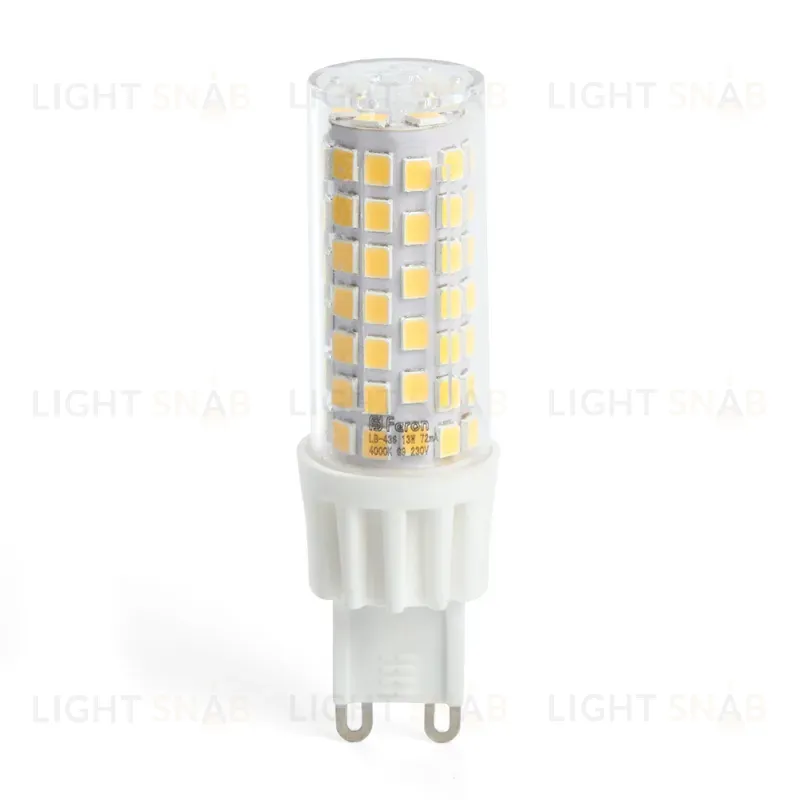 Лампа светодиодная Feron G9 13W 6400K капсульная LB-436 38154 38154
