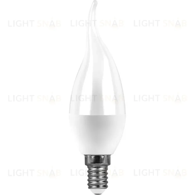 Лампа светодиодная Feron E14 13W 6400K свеча на ветру матовая SBC3713 55175 55175
