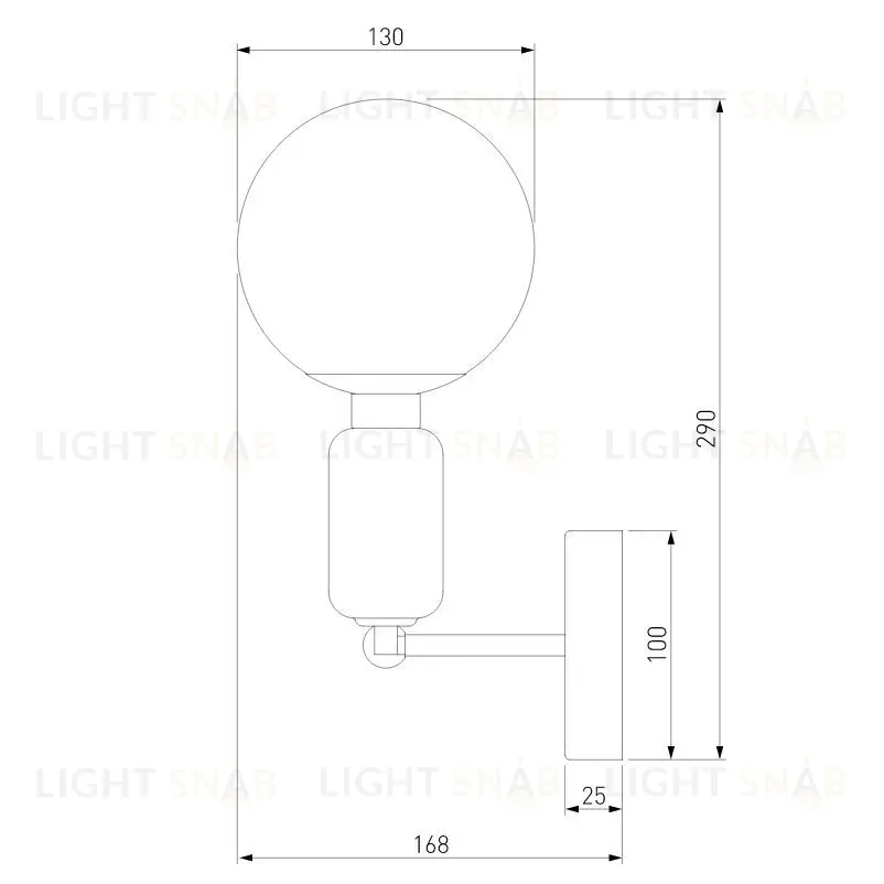 Бра Eurosvet Bubble 50251/1 черный жемчуг 50251/1 черный жемчуг