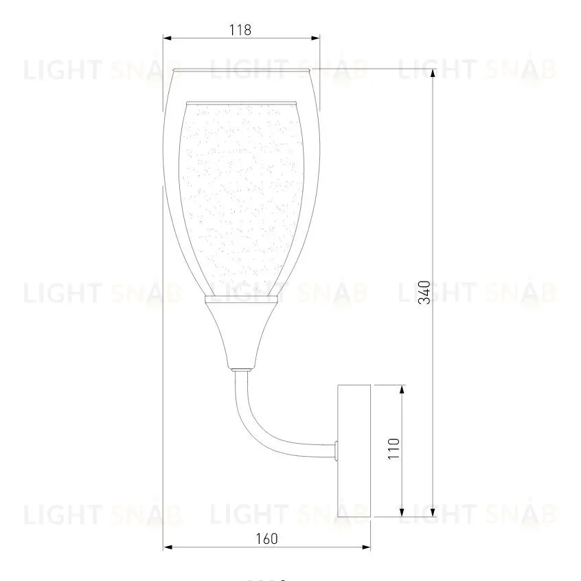 Бра Eurosvet Cosmic 50285/1 золото 50285/1 золото
