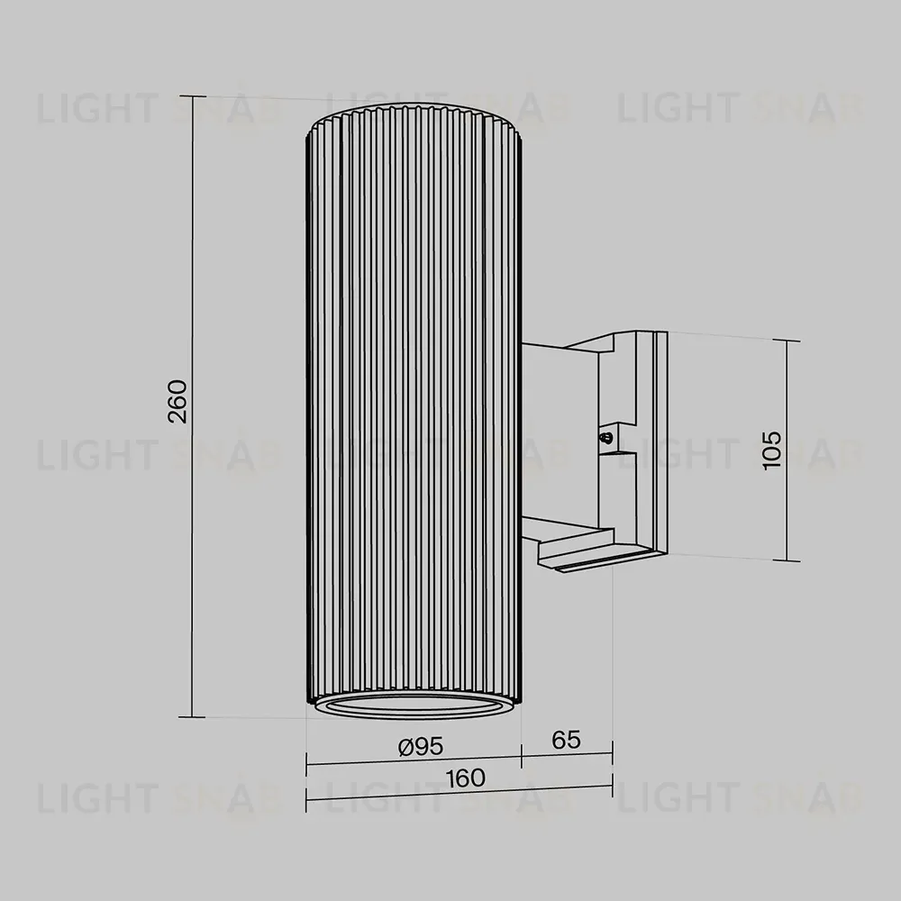 Уличный настенный светильник Maytoni Rando O419WL-02W O419WL-02W